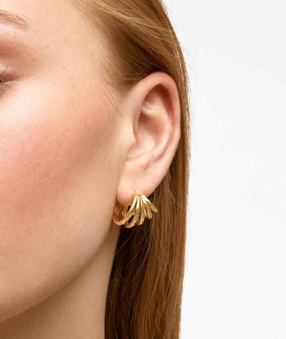 Hey Harper Nest Multi-Hoop Studs Earrings Gold